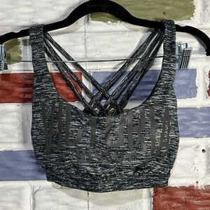 Victoria Secret Sport I VSX I Gray Cross Back Women Sports‎ Bra - Size Small